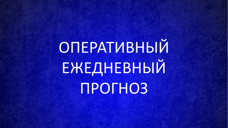 ОПЕРАТИВНЫЙ ЕЖЕДНЕВНЫЙ ПРОГНОЗ. ОПЕРАТИВНЫЙ ЕЖЕДНЕВНЫЙ ПРОГНОЗ.
